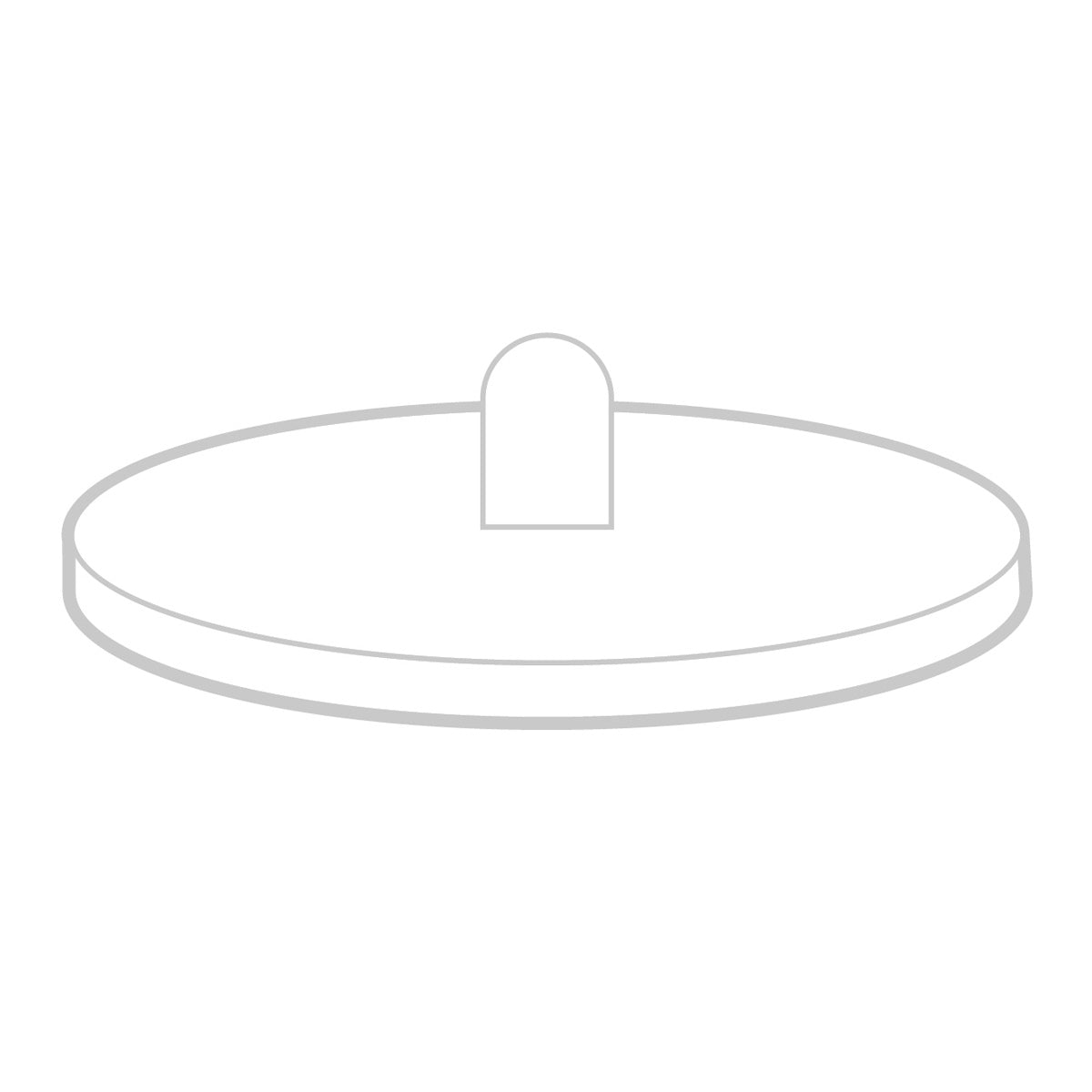 Image du produit: EVENTO Brushed lid finish for dispenser 17.9 cm . 7 in 1/16