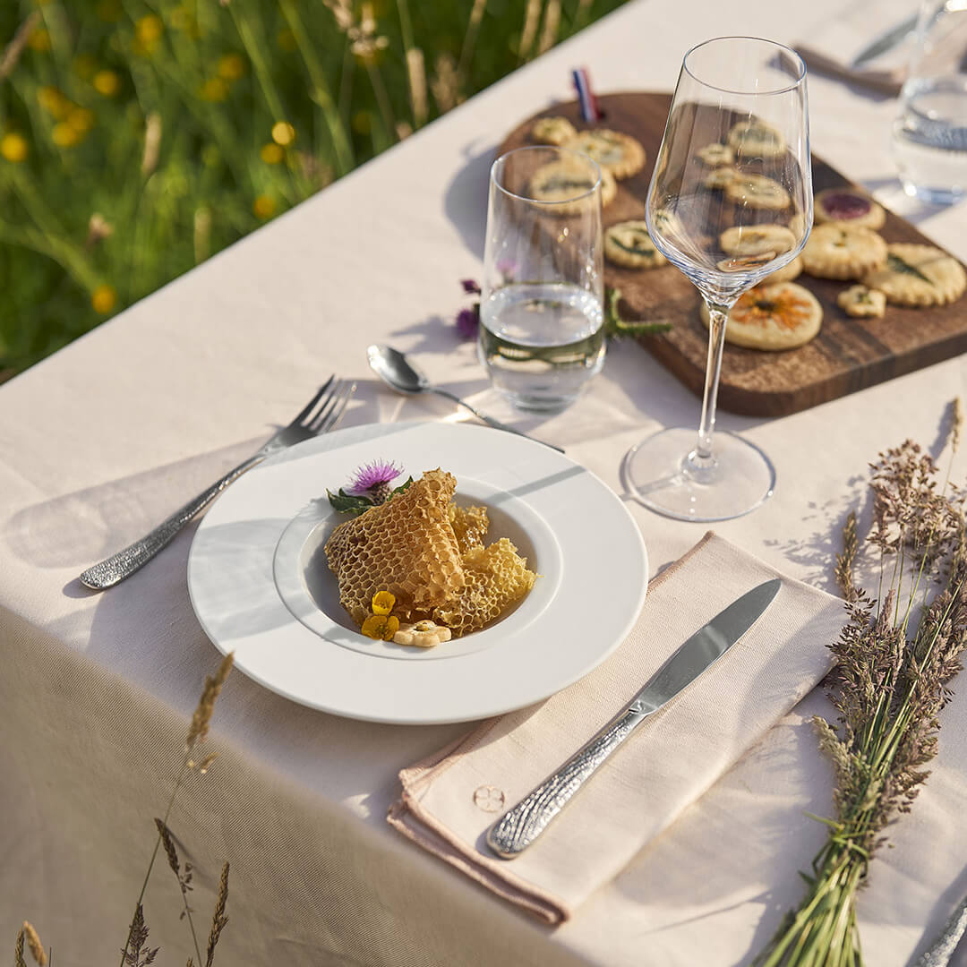 BAHIA MOONSTONE Large bowl gourmet plate 26 cm