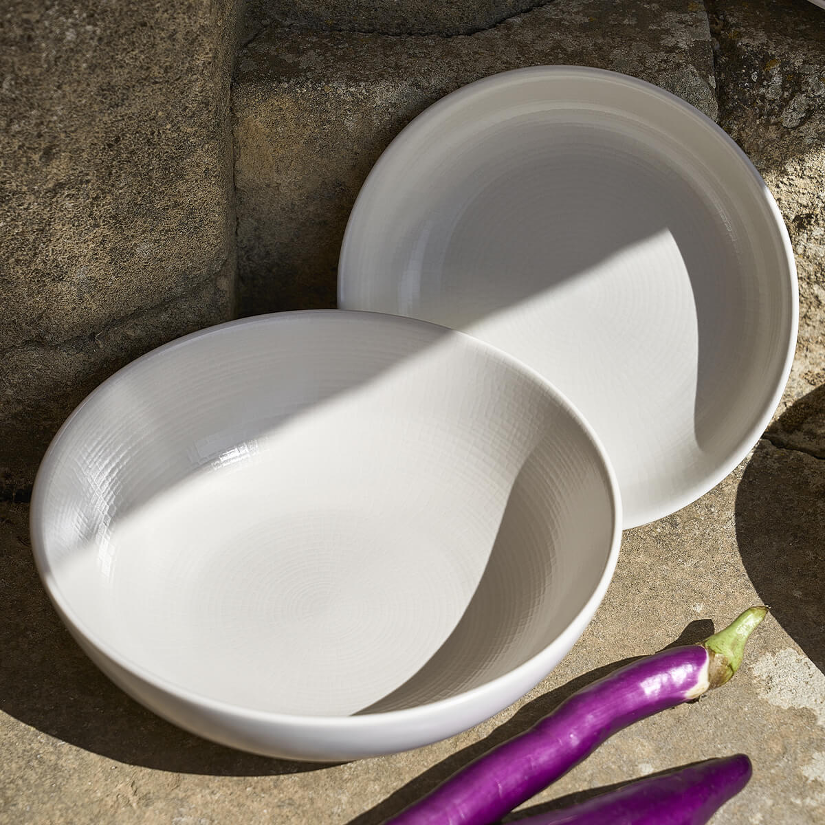 MODULO NATURE KAOLIN Large soup dish 21 cm