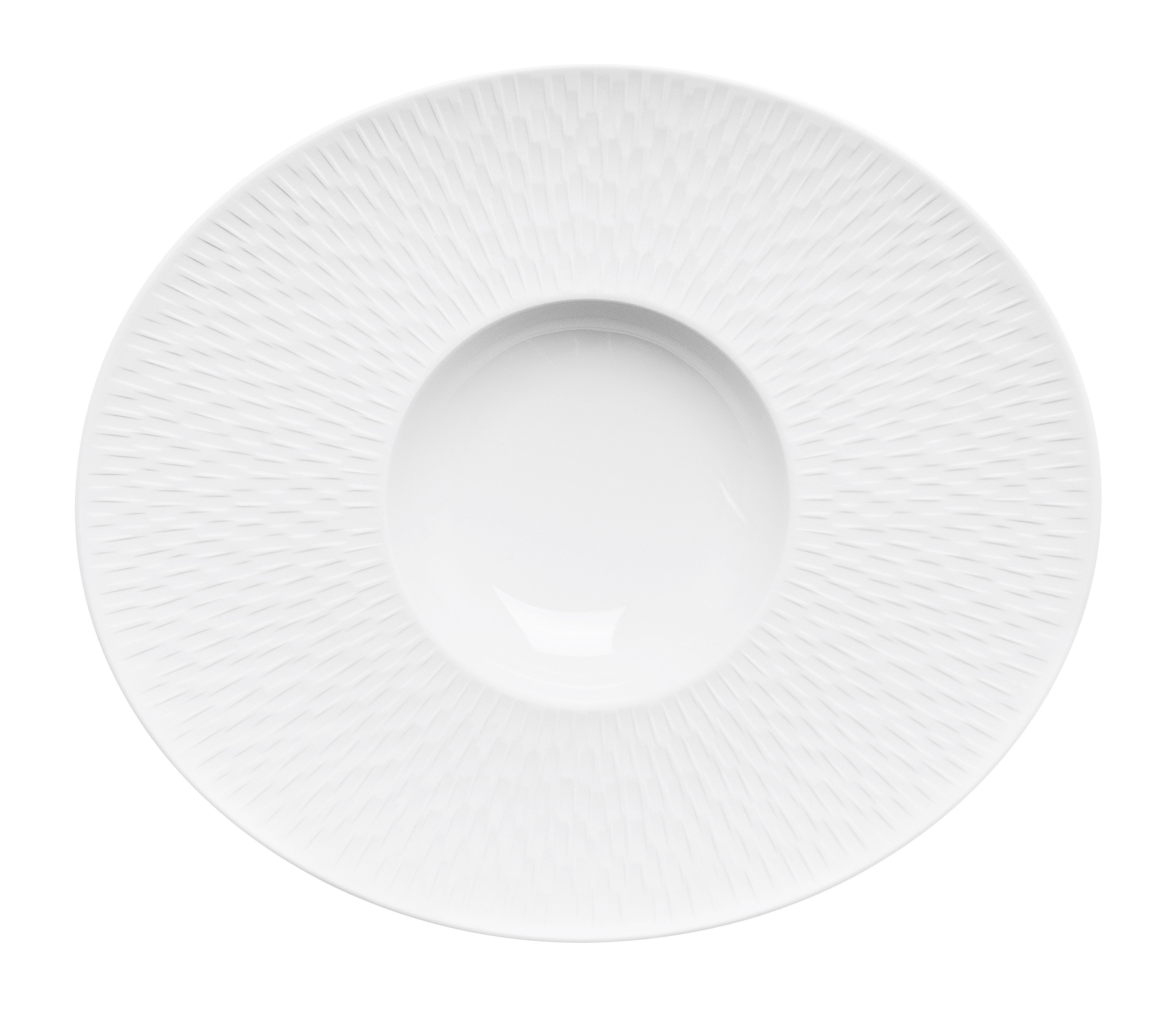 Image du produit: BOREAL SATIN WHITE Large bowl oval gourmet plate 32 cm x 27 cm