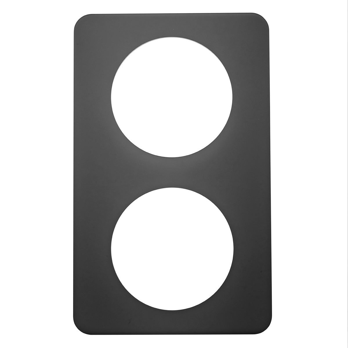 Image du produit: EVENTO Grey acrylic tray gn 1/1 2 holes 53.5x32.5 cm . 20 in 1/2x12 in 13/16