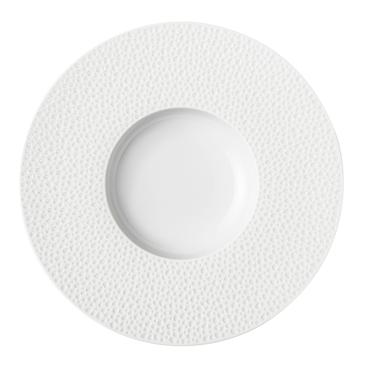 Image du produit: PERLES DE ROSEE BLANCHES Large bowl gourmet plate 30 cm