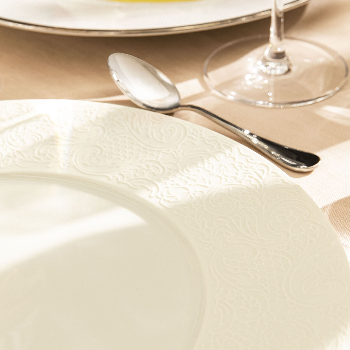 COLLECTION L COUTURE IVORY Dessert plate 24 cm