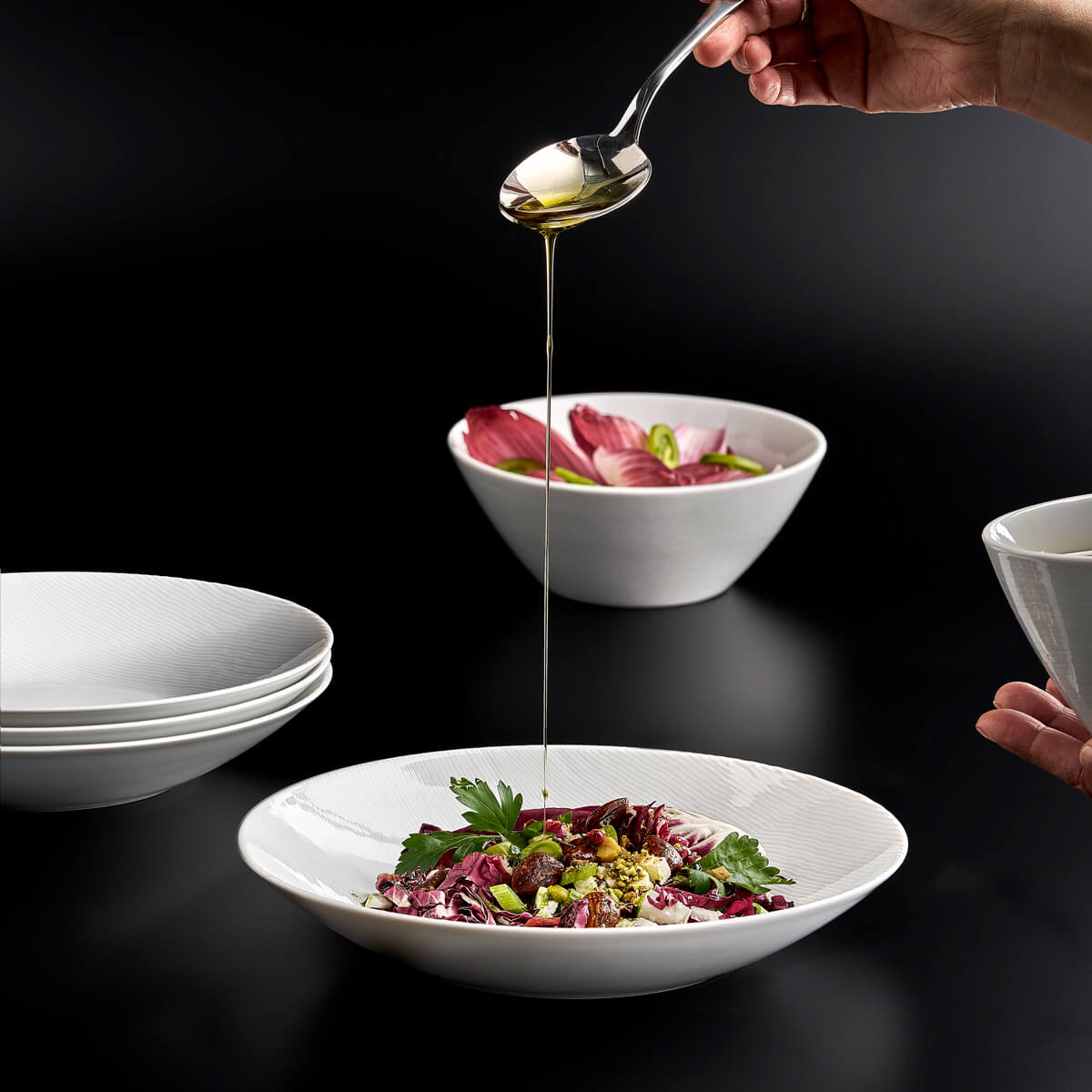 RIVAGE WHITE Round small bowl 13cm