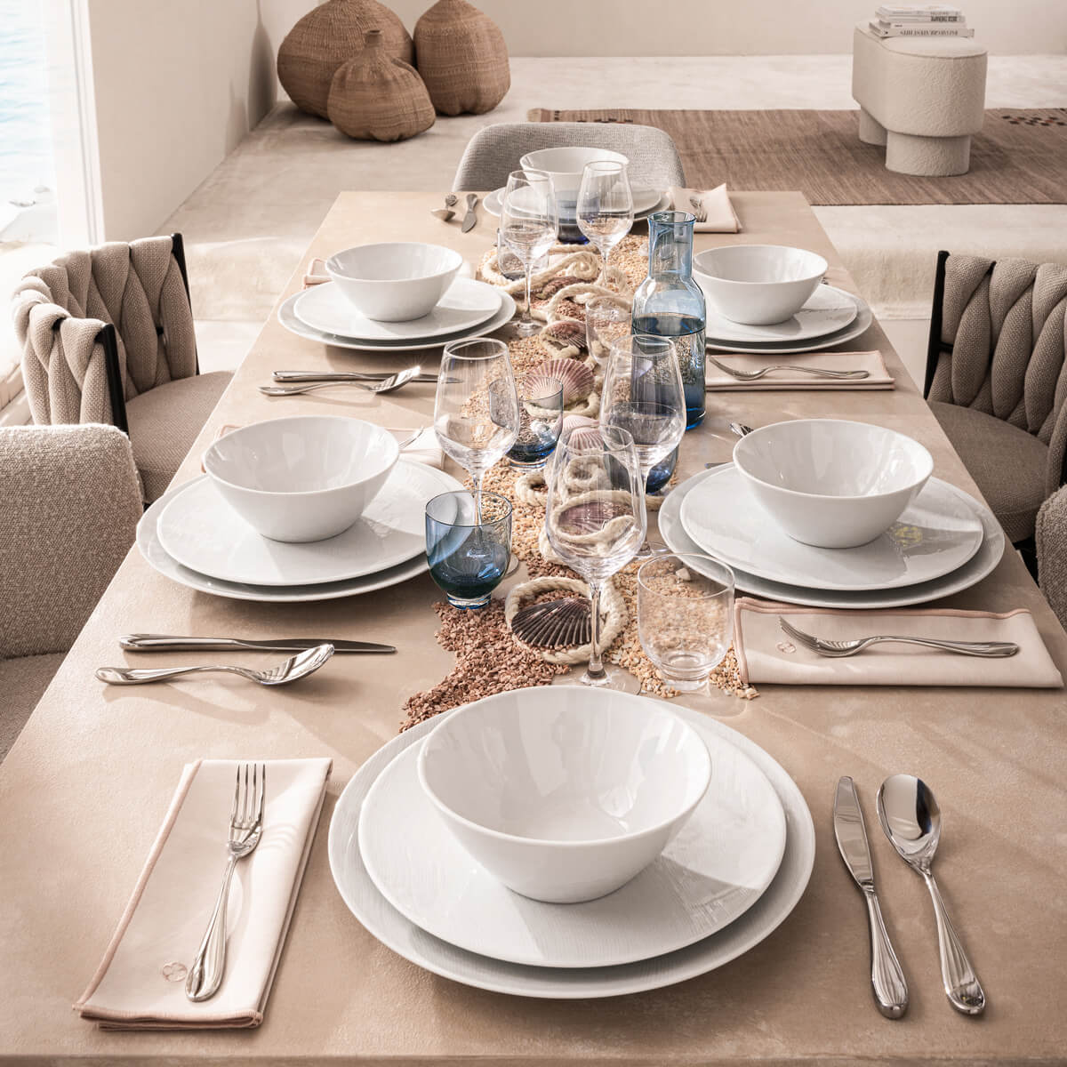 RIVAGE WHITE Presentation plate 32cm