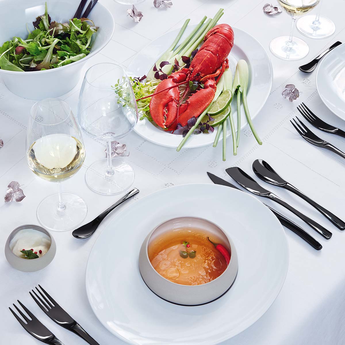 XY BLACK MIRROR FINISH Table spoon