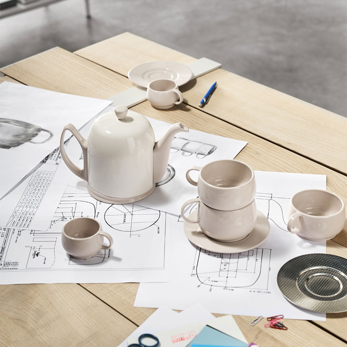 CAFETERIE EMPILEO NUDE PINK Saucer 15 cm