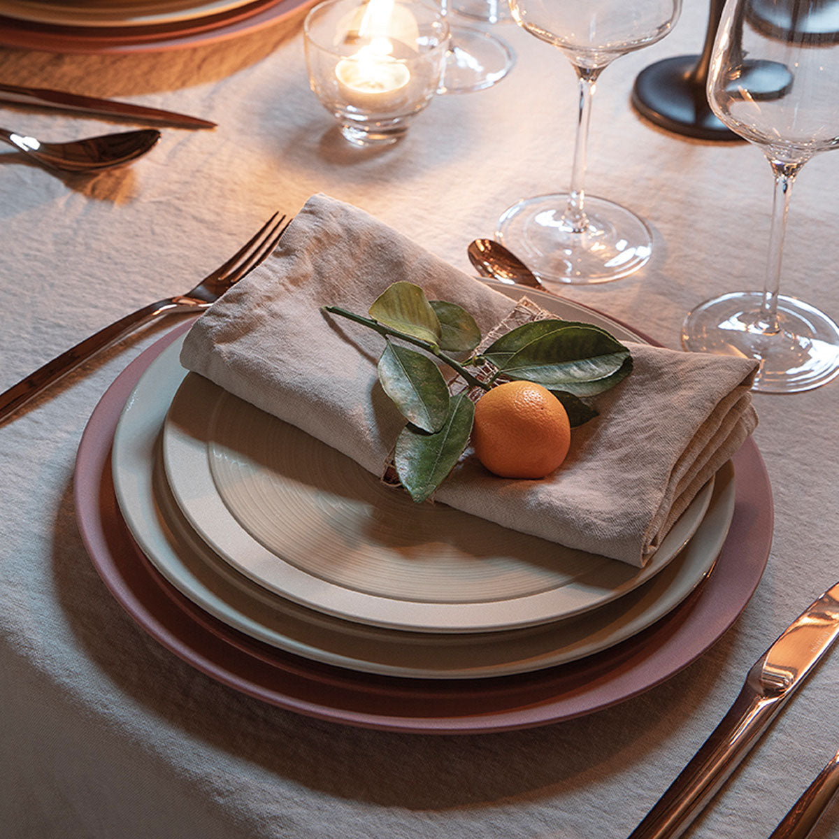 Image du produit: BAHIA BEIGE DUNE Presentation plate 29 cm