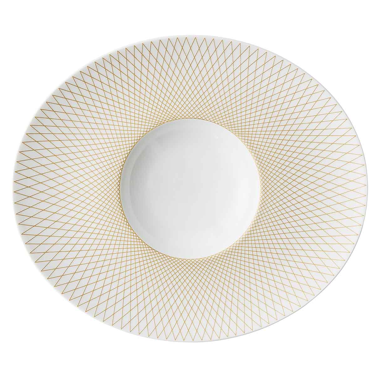 Image du produit: GRAPHIQUE CLASSIQUE DORE Gourmet ovale plate 32cm x 27cm