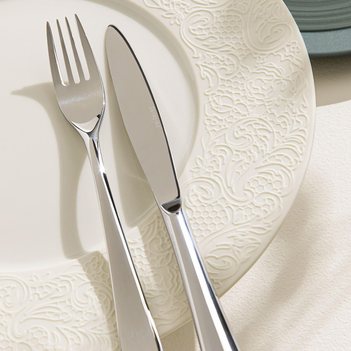 COLLECTION L COUTURE IVORY Dessert plate 24 cm