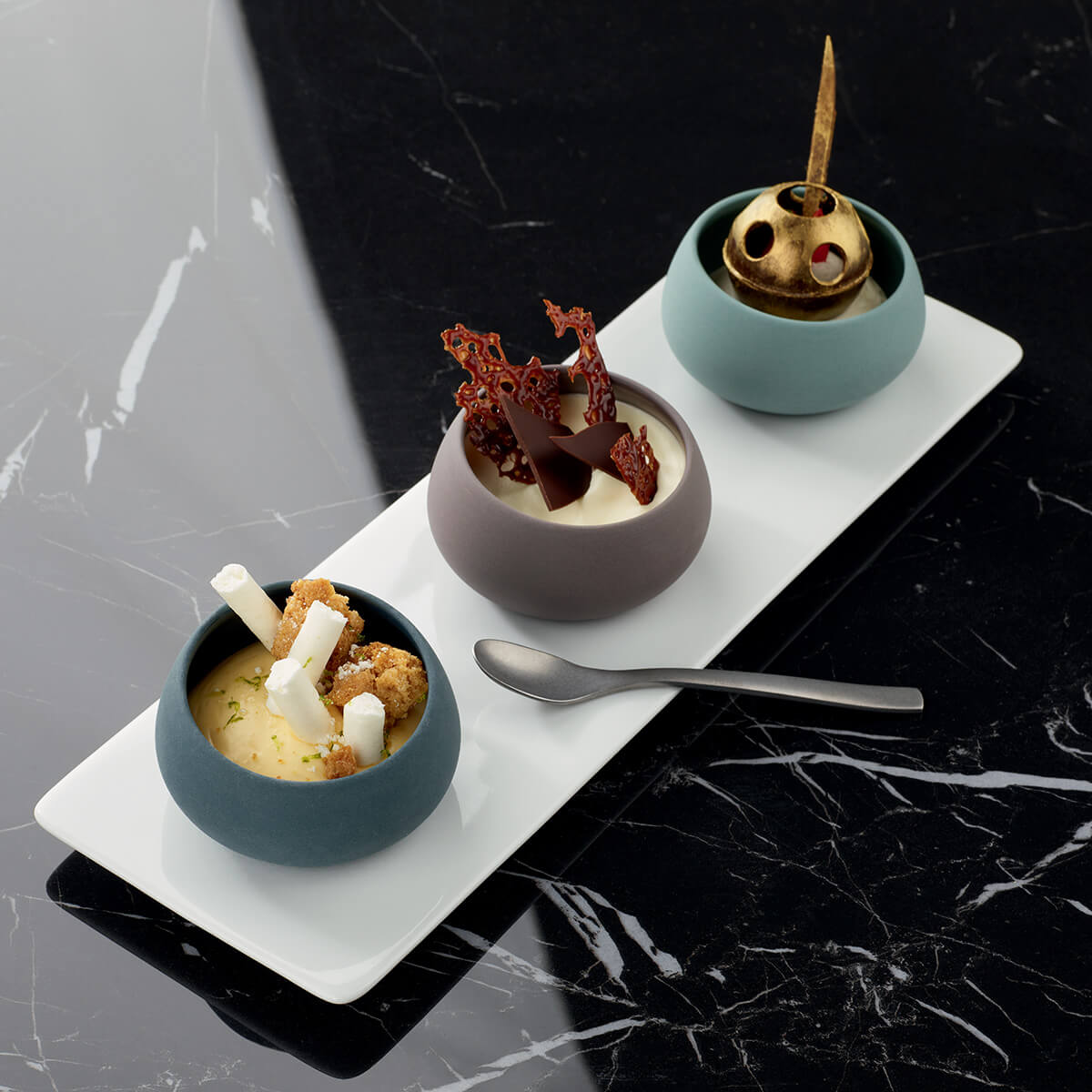 BAHIA BLACK ONYX Mini bevelled casserole 7 cl