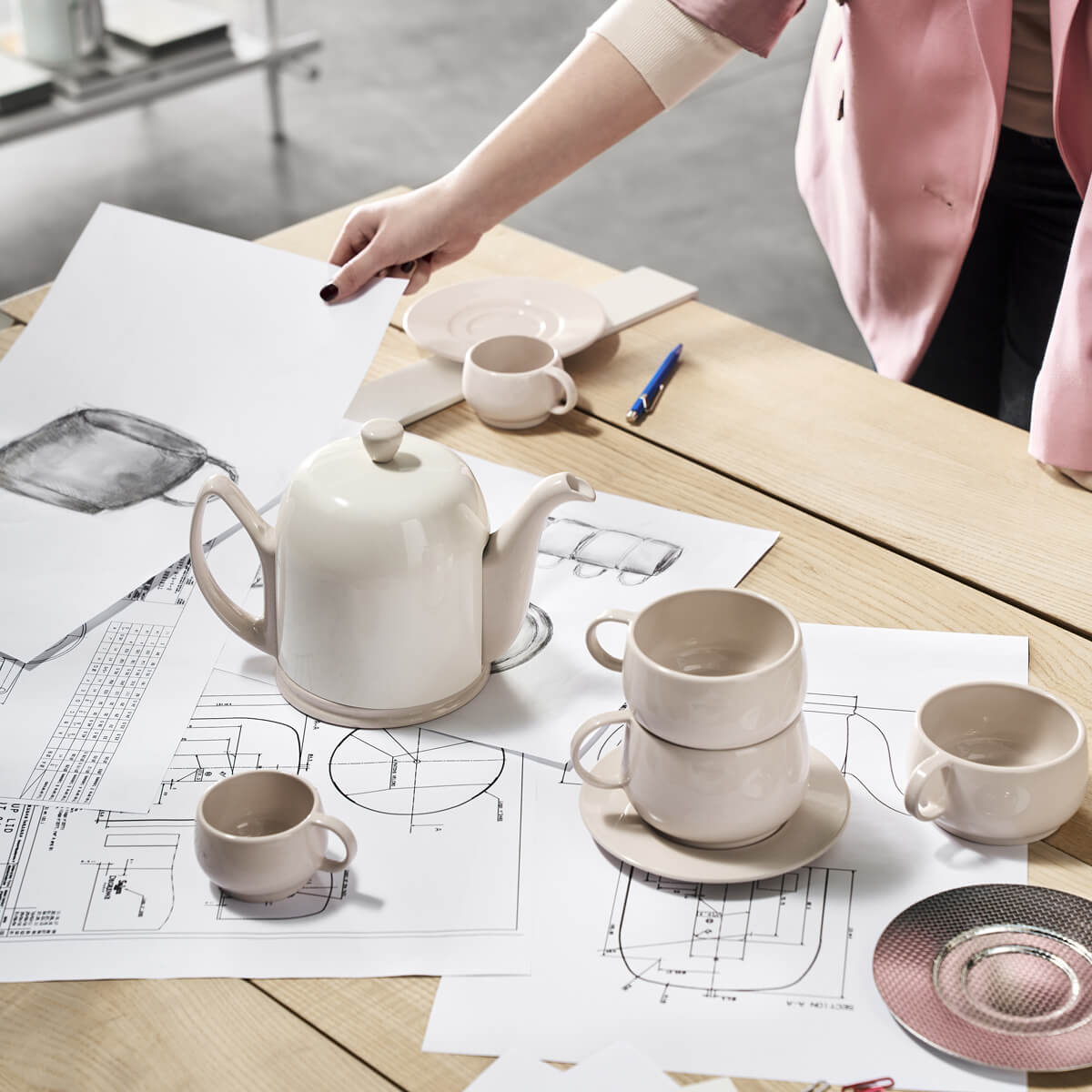 CAFETERIE EMPILEO NUDE PINK Tea/coffee cup 25 cl